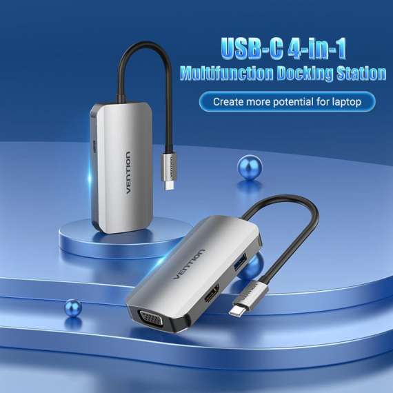 Buy Vention USB C to 4 in 1 Multifunction Docking Station in [storefront]