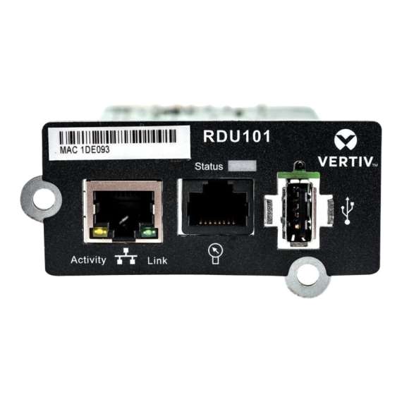 Buy Vertiv Liebert RDU101 IntelliSlot Network Card for Remote Management in [storefront]