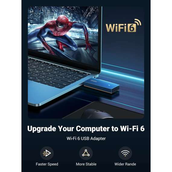 Buy UGREEN  CM499 AX1800 Dual Band Wireless Adapter (Wi-Fi 6) in [storefront]