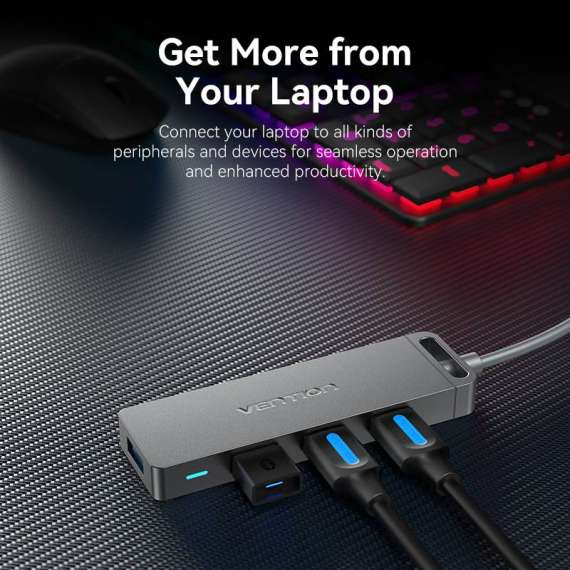 Buy Vention 4 Port USB 3.0 Hub in [storefront]