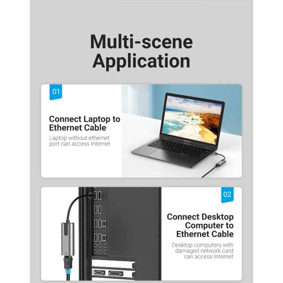 Buy Vention USB 3.0 to Gigabit Ethernet Adapter in [storefront]