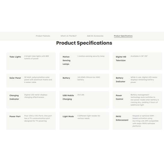 Buy Sun King 500X Solar Home in [storefront]