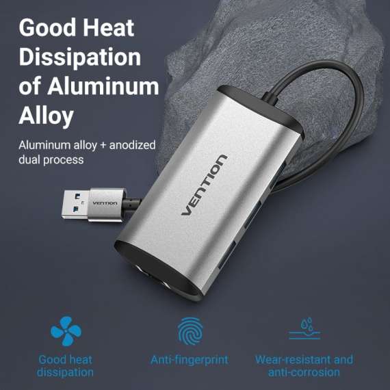 Buy Vention 3 Port USB A 3.0 Hub in [storefront]