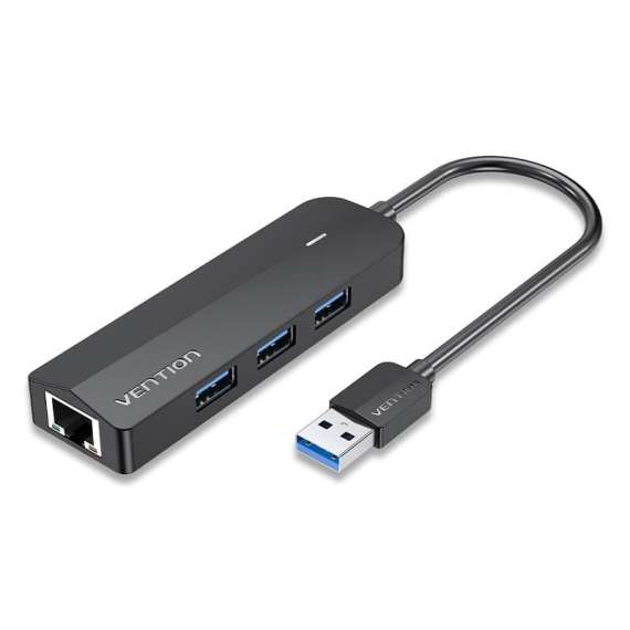 Buy Vention 3 Port USB 3.0 Hub with Gigabit Ethernet Adapter in [storefront]