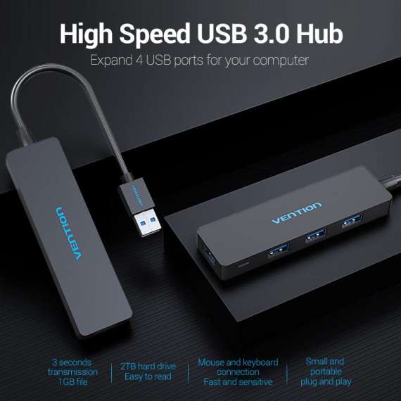 Buy Vention 4 Port USB 3.0 Hub in [storefront]