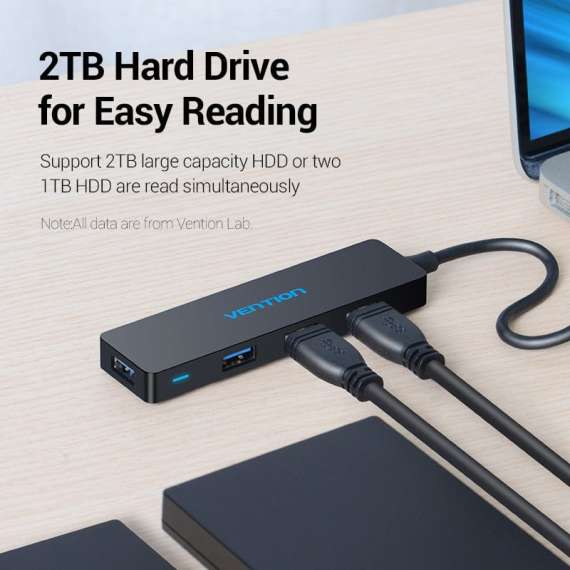 Buy Vention 4 Port USB 3.0 Hub in [storefront]