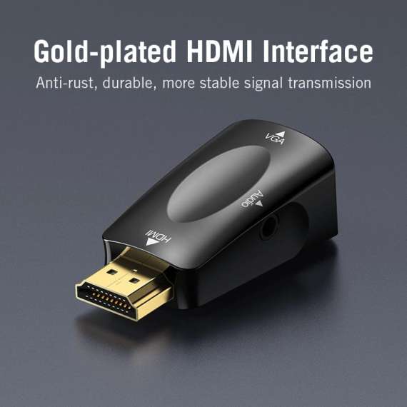 Buy Vention HDMI to VGA Converter with 3.5mm Audio Adapter in [storefront]