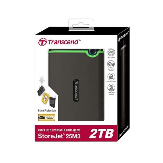 Buy Transcend 2TB 2.5" USB 3.1 External HardDisk in [storefront]