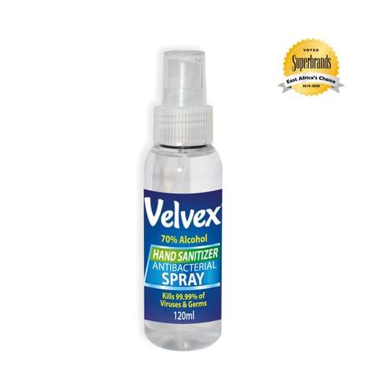 Buy Velvex 120ml 20Pack Liquid Hand Sanitizer Spray, Sterilizer Scents: Fragrance Free in [storefront]