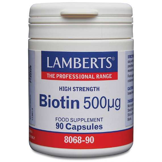 Buy Lamberts Biotin 500µg 90 Capsules Supplement in [storefront]