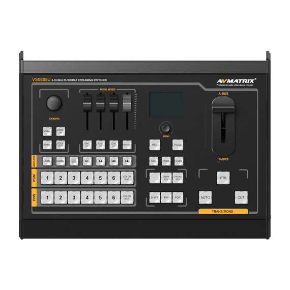 Buy Avmatrix VS0605U 6-Channel SDI/HDMI Multi-Format Streaming Switcher in [storefront]