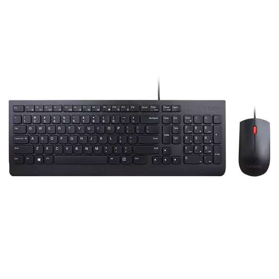 Buy Lenovo Essential Wired Combo Keyboard and Mouse in [storefront]
