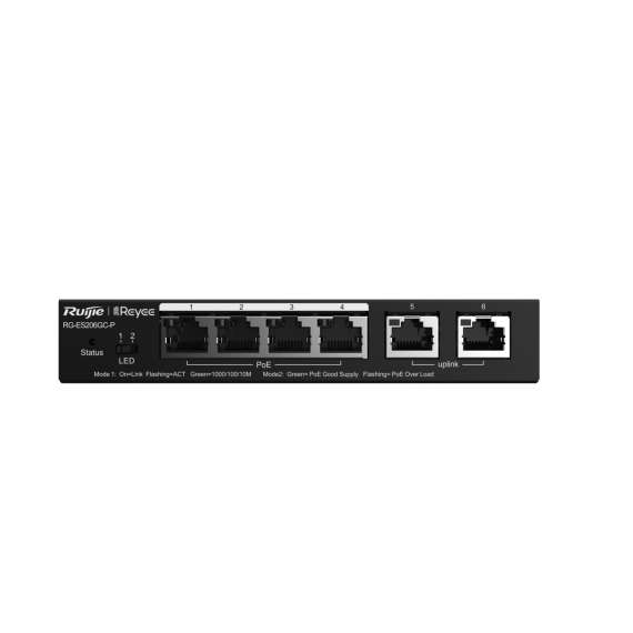 Buy Ruijie RG-ES206GS-P 6-Port Gigabit Smart Cloud Managed PoE Switch in [storefront]