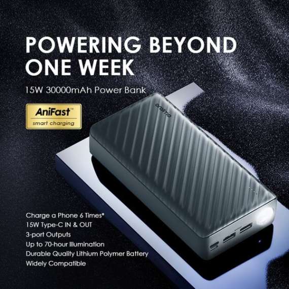 Buy Oraimo PowerBox 300 Lite 15W 30000mAh Power Bank in [storefront]