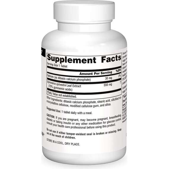 Buy Source Naturals 550mg Ultra Gymnema Sylvestre 30 Tablets Supplement in [storefront]