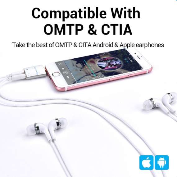 Buy Vention 4 Pole 3.5mm Male to 2*3.5mm Female Audio Adapter in [storefront]