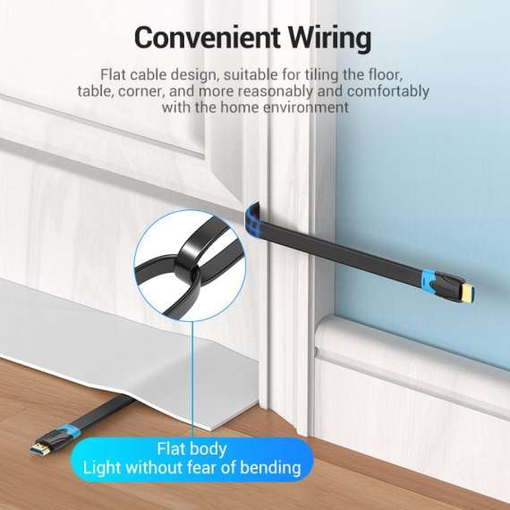 Buy Vention 1M Flat HDMI Cable in [storefront]