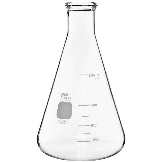 Buy Pyrex 2000ml Glass Conical Flask in [storefront]