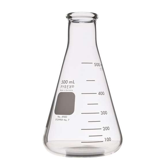 Buy Pyrex 500ml Glass Conical Flask in [storefront]