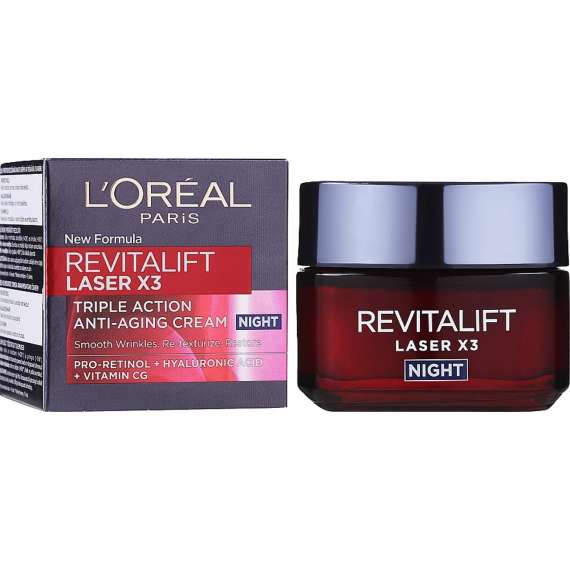 Buy Loreal Paris Revitalift Laser Triple Action Anti Ageing Night Cream in [storefront]
