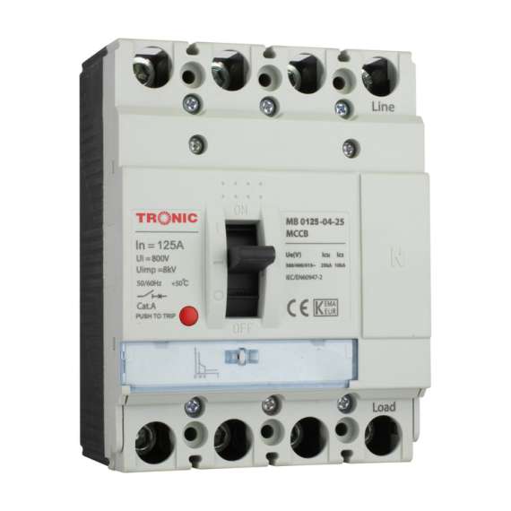 Buy Tronic SGM6 125A 4P 25KA 125M MCCB Breaker in [storefront]