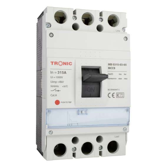 Buy Tronic SGM6 315A 3P 65KA 400M  MCCB Breaker in [storefront]