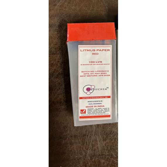 Buy Griffchem Red Litmus Paper Pack Lab Reagent in Kenya