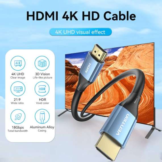 Buy Vention HDMI Male to Male 4K HD 3M Cable in [storefront]
