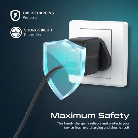 Buy Promate GaNCube-67 USB-C GaNFast Charger in [storefront]