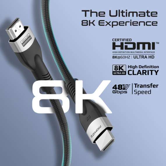 Buy Promate PrimeLink8k-500 HDMI Slim Flexible Cable in [storefront]