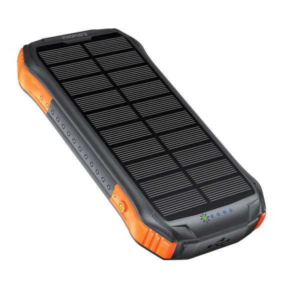 Buy Promate SolarTank-10PDQi 10000mAh solar Powerbank in [storefront]