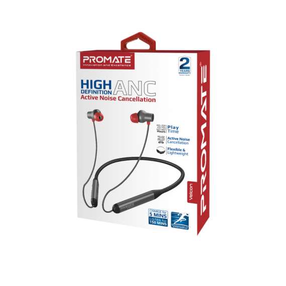 Buy Promate Velcon wireless neckband Bluetooth Earphones in [storefront]