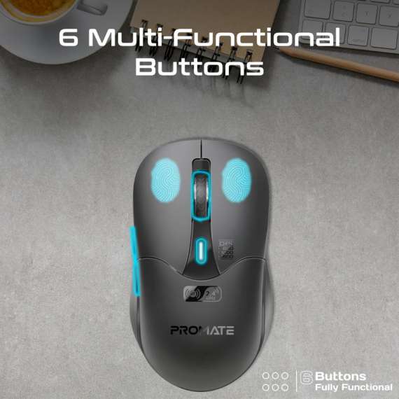 Buy Promate Samo Dual Mode Rechargeable Wireless Mouse in [storefront]