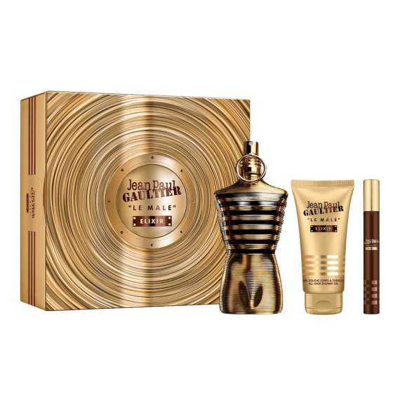 Buy Jean Paul Gaultier Le Male Elixir 3Piece Parfum Men Gift Set in [storefront]
