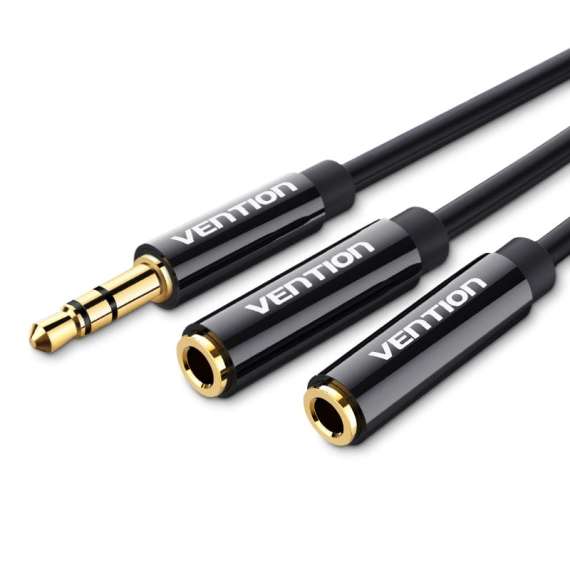 Buy Vention 3.5mm Male to 2 *3.5 female Female  0.3M Stereo Splitter Cable in [storefront]