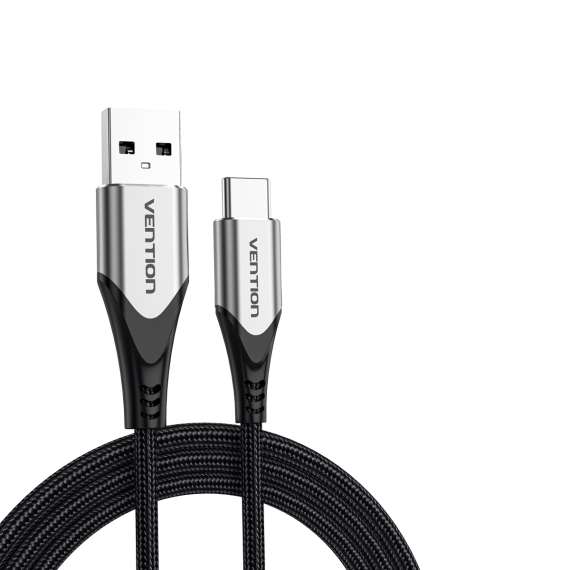 Buy Vention Cotton Braided USB 2.0 A Male to C Male 3A 2M Cable in [storefront]