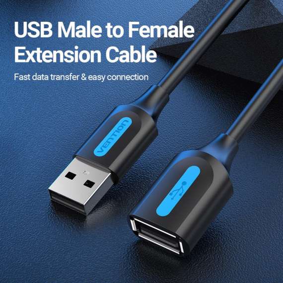 Buy Vention USB 2.0 A Male to A Female Extension 5M Cable in [storefront]