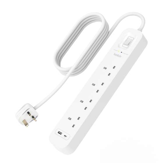 Buy Belkin Connect 4 Way Extension with Surge Protector in [storefront]