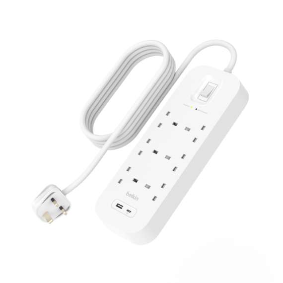 Buy Belkin Connect 6 Way Extension with Surge Protector in [storefront]