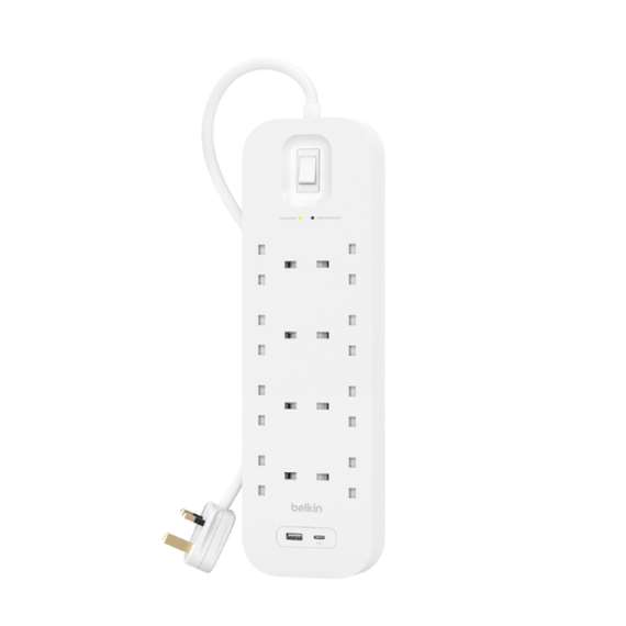 Buy Belkin Connect 8 Way Extension with Surge Protector in [storefront]