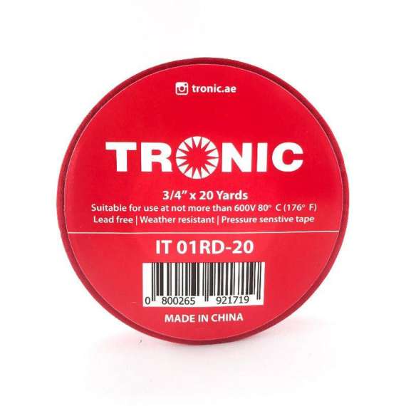 Buy Tronic IT 01RD-20 20 Yard Red Insulation Tape in [storefront]