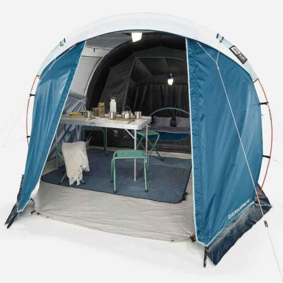 Buy Quechua Arpenaz 4.1 Fresh & Black  4 Persons 1 Bedroom Camping Tent with Poles in [storefront]