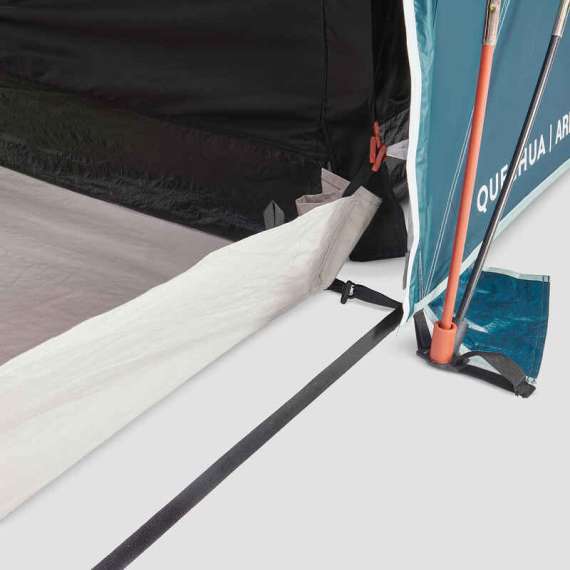 Buy Qechua Arpenaz 4.2 Fresh & Black 4 Person 2 Bedrooms Camping Tent with Poles in [storefront]