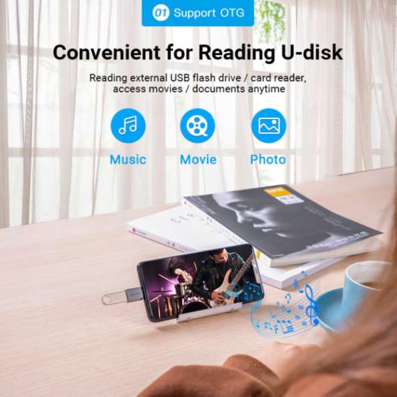 Buy Vention CDQHO USB-C Male to USB 3.0 Female OTG Adapter in [storefront]