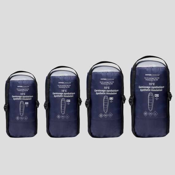 Buy Forclaz  Mummy MT500 15°c  Polyester Trekking Sleeping Bag in [storefront]