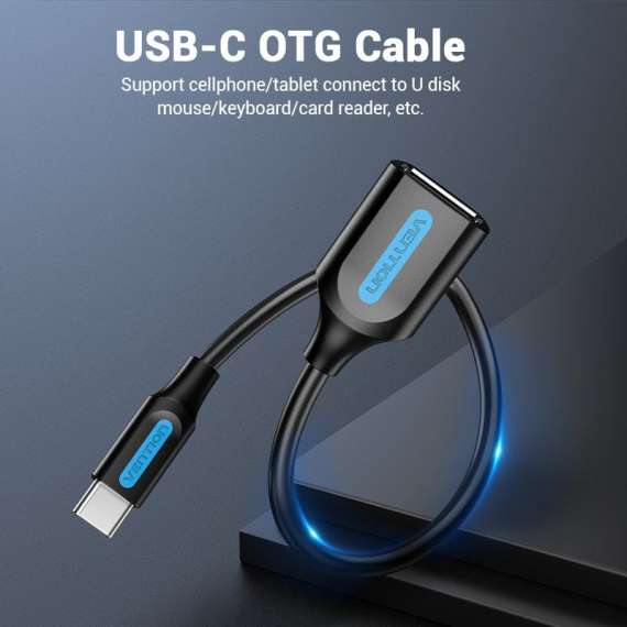 Buy Vention USB 2.0 C Male to A Female OTG cable in [storefront]