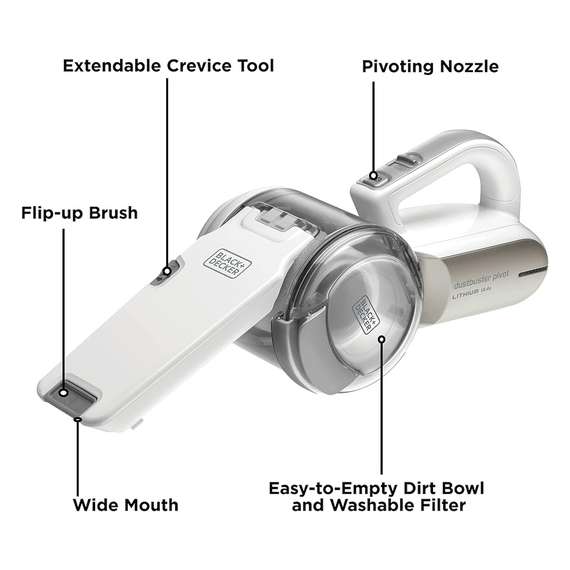 Buy Black and Decker PV1420L-B5 Handheld 14.4V Pivot Dustbuster in [storefront]