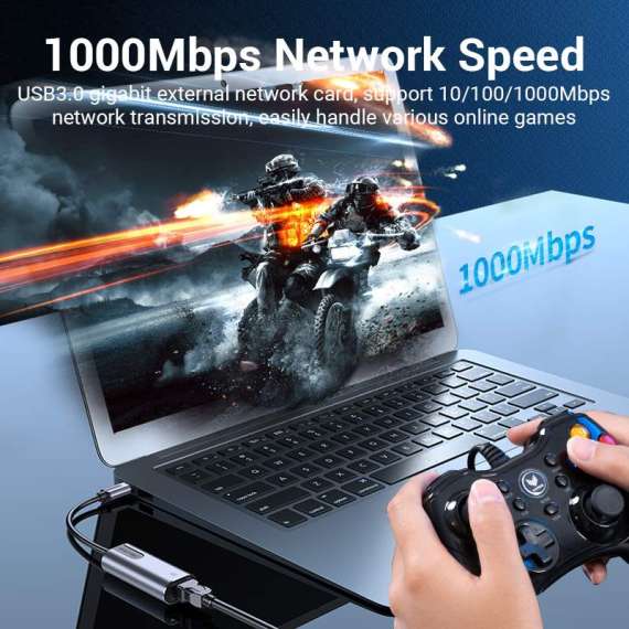 Buy Vention USB Type C to Gigabit Ethernet Adapter in [storefront]