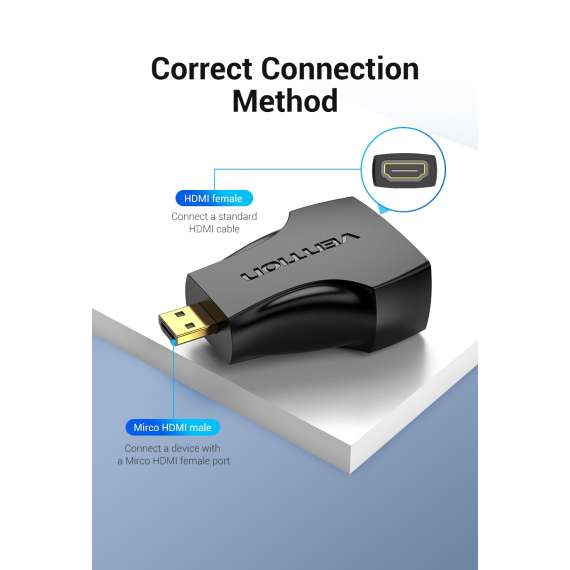 Buy Vention Micro HDMI Male to HDMI Female Adapter in [storefront]