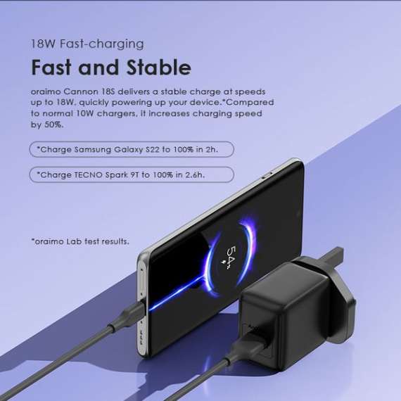 Buy Oraimo Cannon 18S 18W Wall Charger in [storefront]